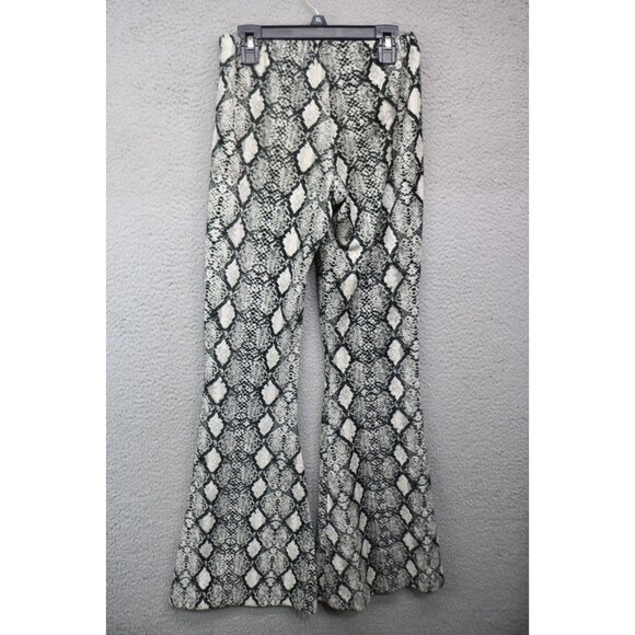 Chatoyant Snakeskin Print Bell Bottoms Pants-Size Small - Picture 7 of 9